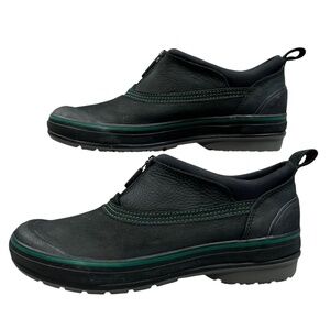 Clarks Muckers Ruck Ridge Black Waterproof Leather Rain Boot Shoe Size 7.5